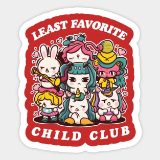 Least favorite child club Sticker